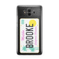 Personalised Malibu License Plate Huawei Mate 10 Protective Phone Case