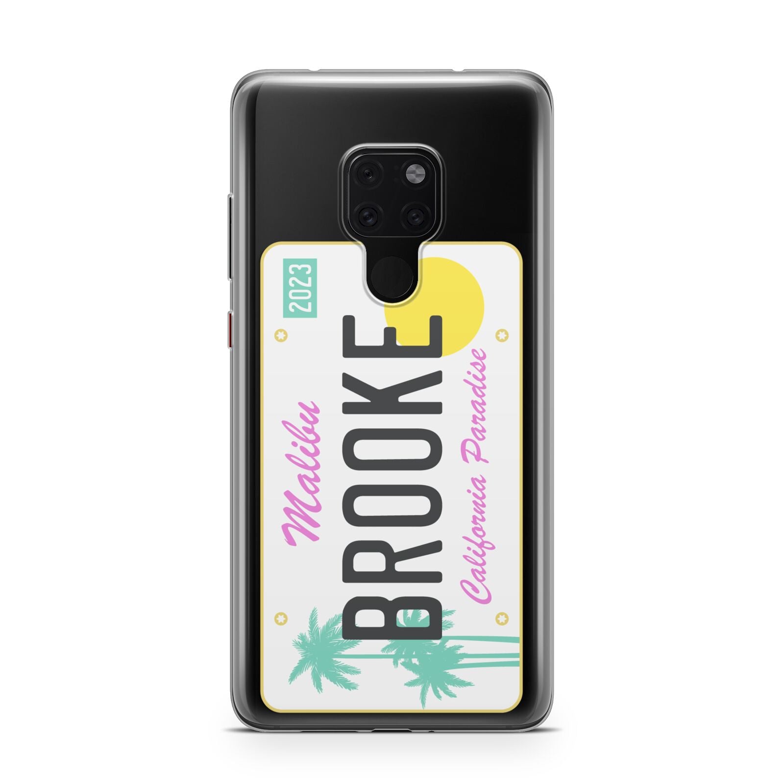 Personalised Malibu License Plate Huawei Mate 20 Phone Case