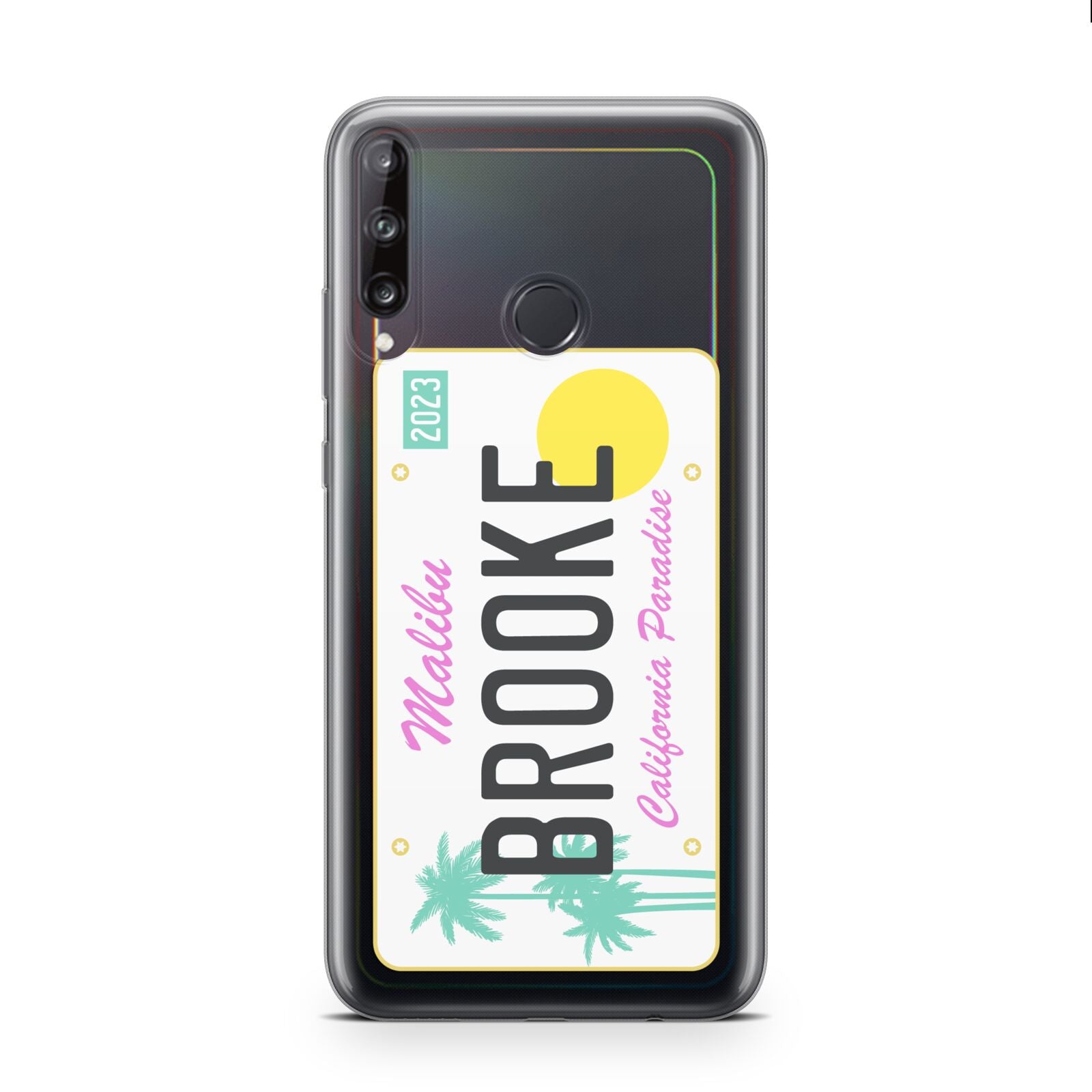 Personalised Malibu License Plate Huawei P40 Lite E Phone Case