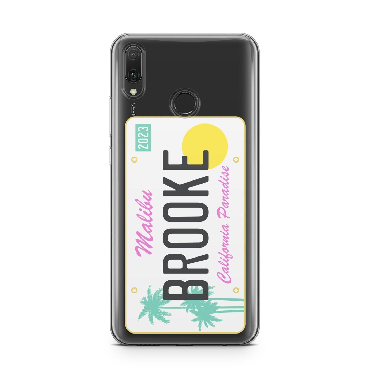 Personalised Malibu License Plate Huawei Y9 2019