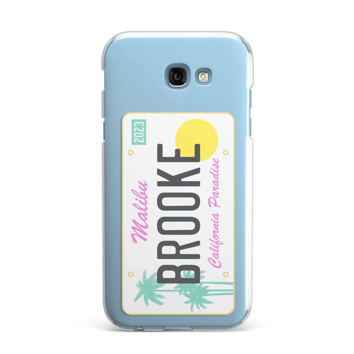 Personalised Malibu License Plate Samsung Galaxy A7 2017 Case