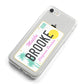 Personalised Malibu License Plate iPhone 8 Bumper Case on Silver iPhone Alternative Image