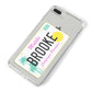 Personalised Malibu License Plate iPhone 8 Plus Bumper Case on Silver iPhone Alternative Image