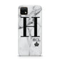 Personalised Marble Big Small Initials Huawei Enjoy 20 Phone Case