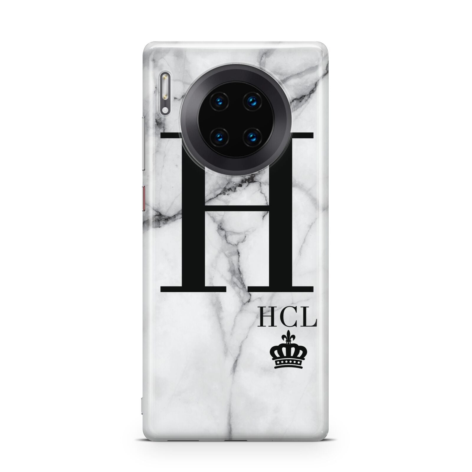 Personalised Marble Big Small Initials Huawei Mate 30 Pro Phone Case