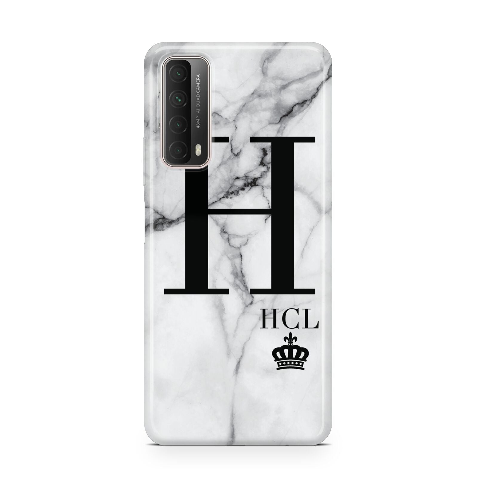 Personalised Marble Big Small Initials Huawei P Smart 2021