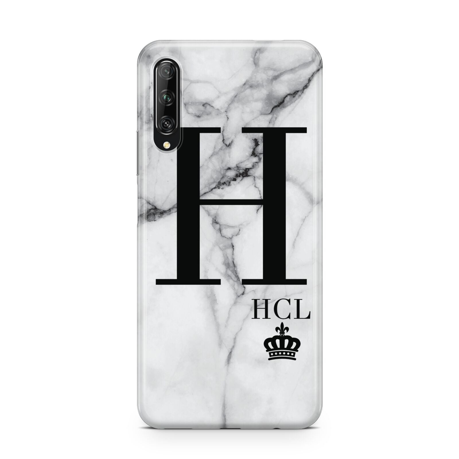 Personalised Marble Big Small Initials Huawei P Smart Pro 2019