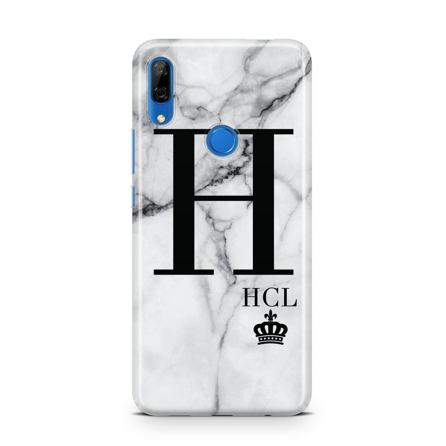 Personalised Marble Big Small Initials Huawei P Smart Z