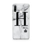 Personalised Marble Big Small Initials Huawei P30 Lite Phone Case