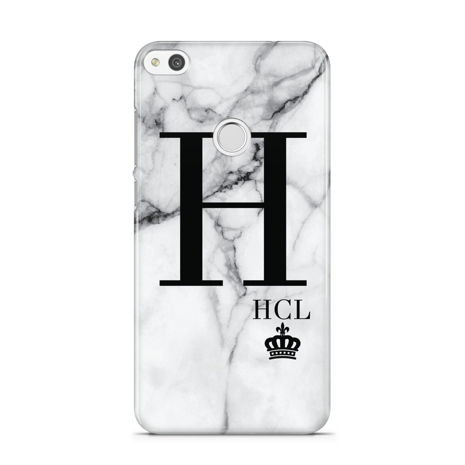 Personalised Marble Big Small Initials Huawei P8 Lite Case