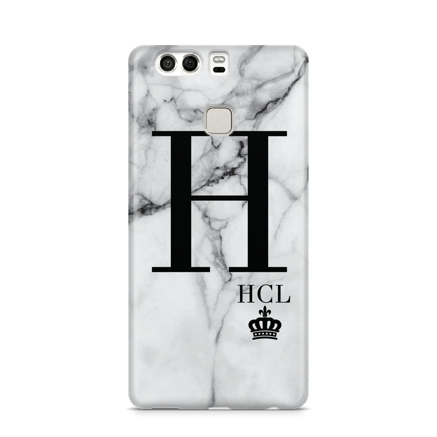 Personalised Marble Big Small Initials Huawei P9 Case
