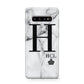 Personalised Marble Big Small Initials Protective Samsung Galaxy Case