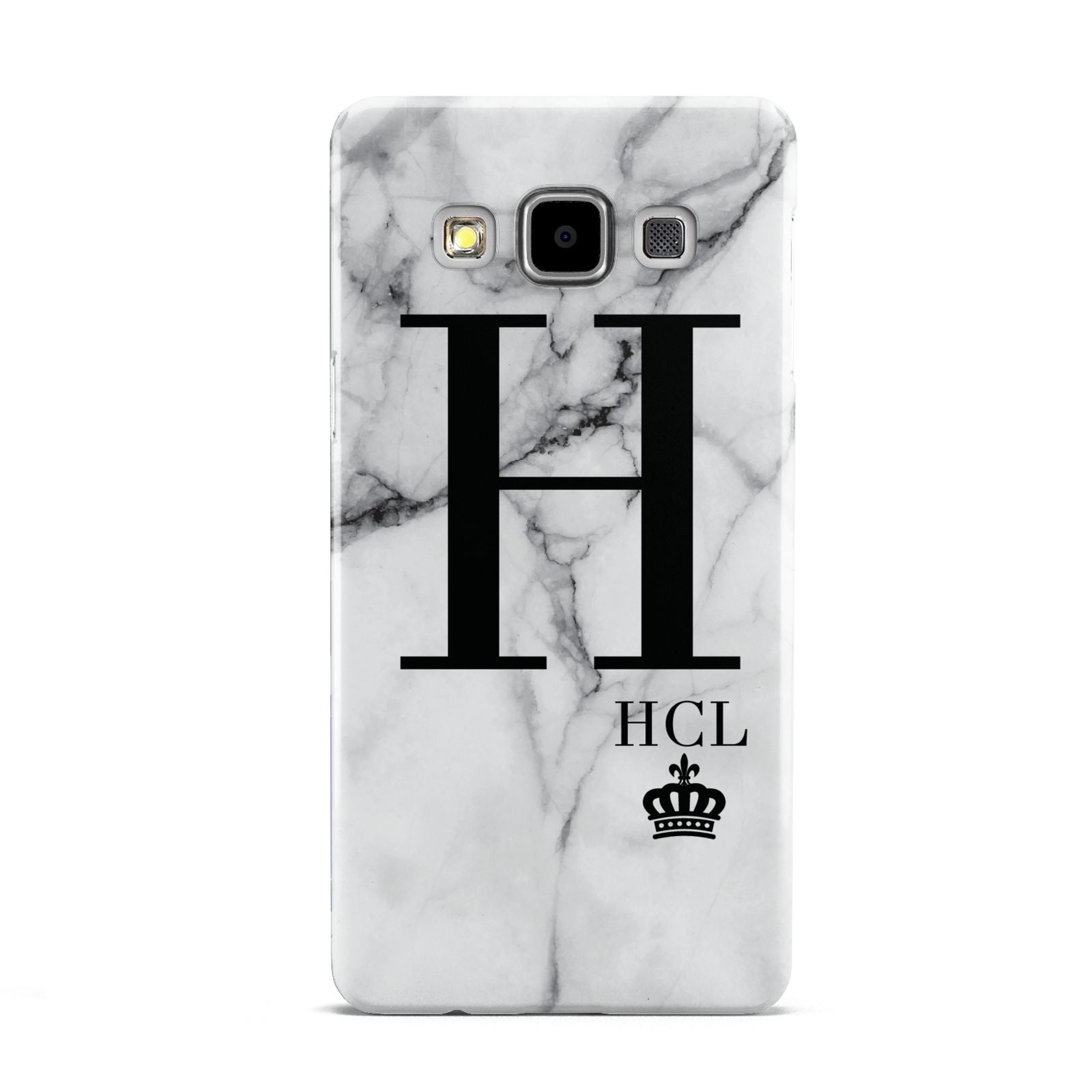 Personalised Marble Big Small Initials Samsung Galaxy A5 Case