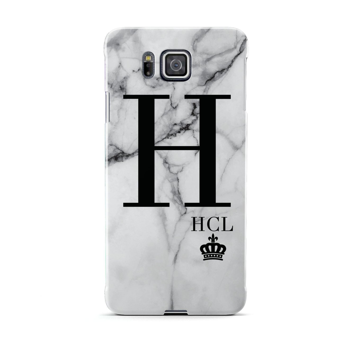 Personalised Marble Big Small Initials Samsung Galaxy Alpha Case