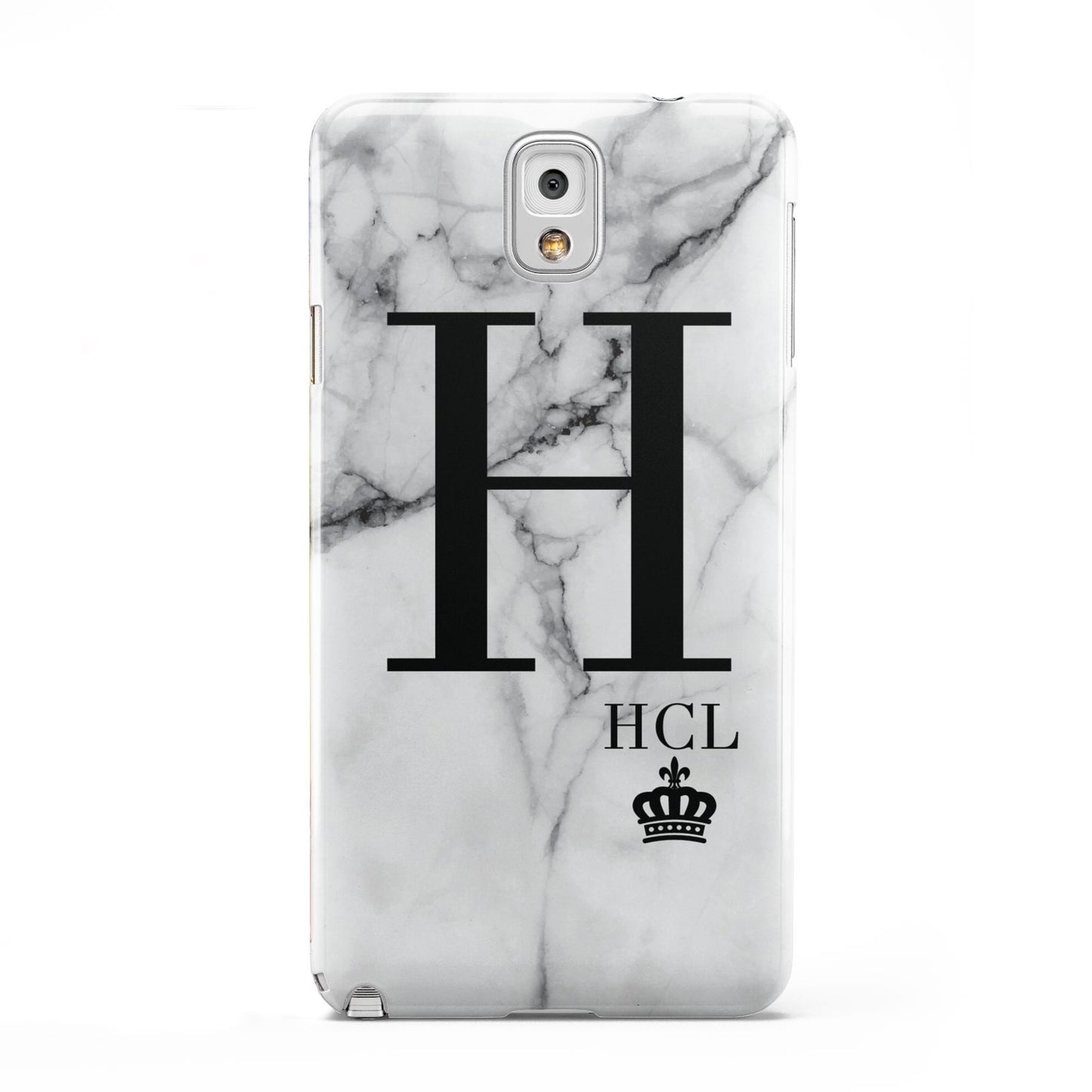 Personalised Marble Big Small Initials Samsung Galaxy Note 3 Case