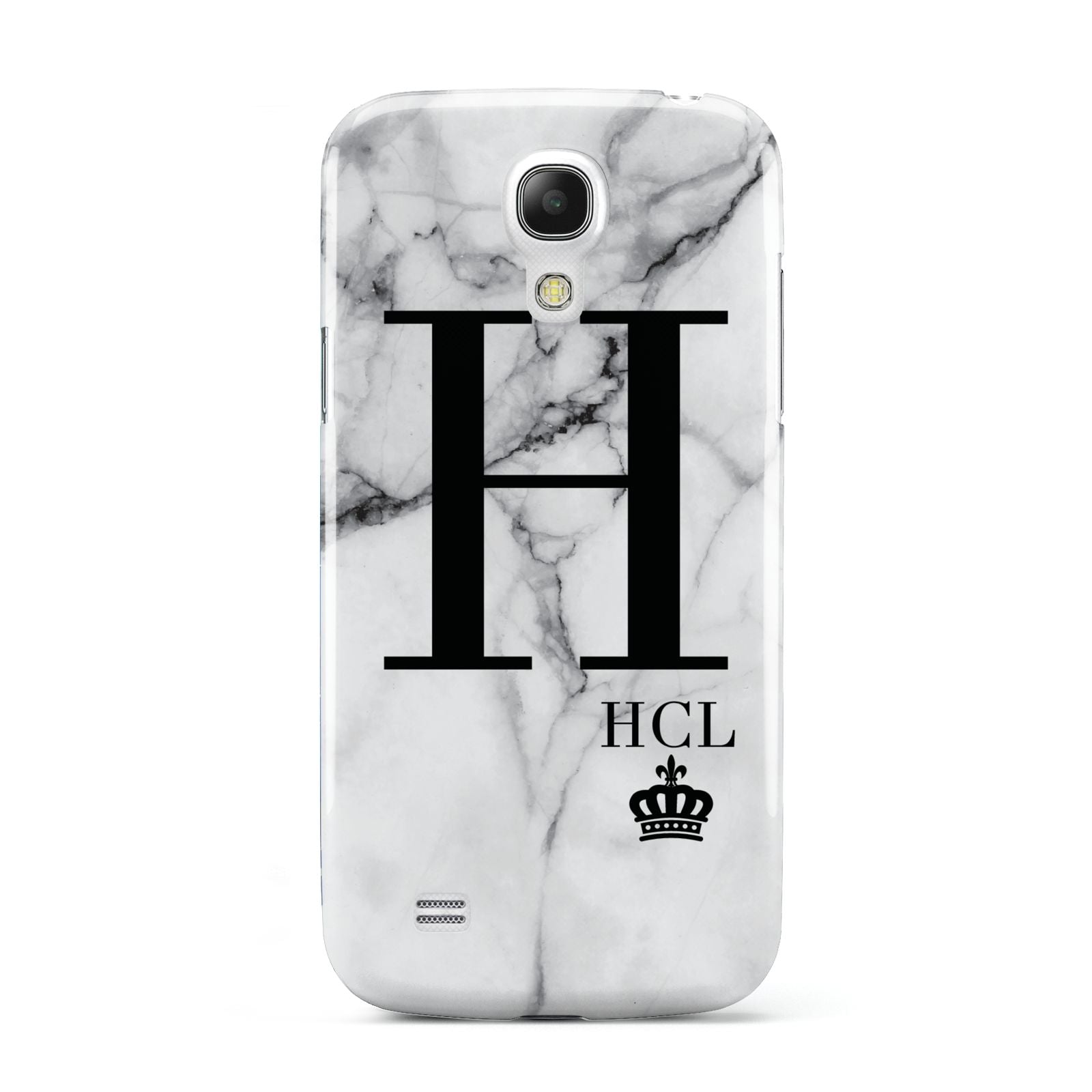 Personalised Marble Big Small Initials Samsung Galaxy S4 Mini Case