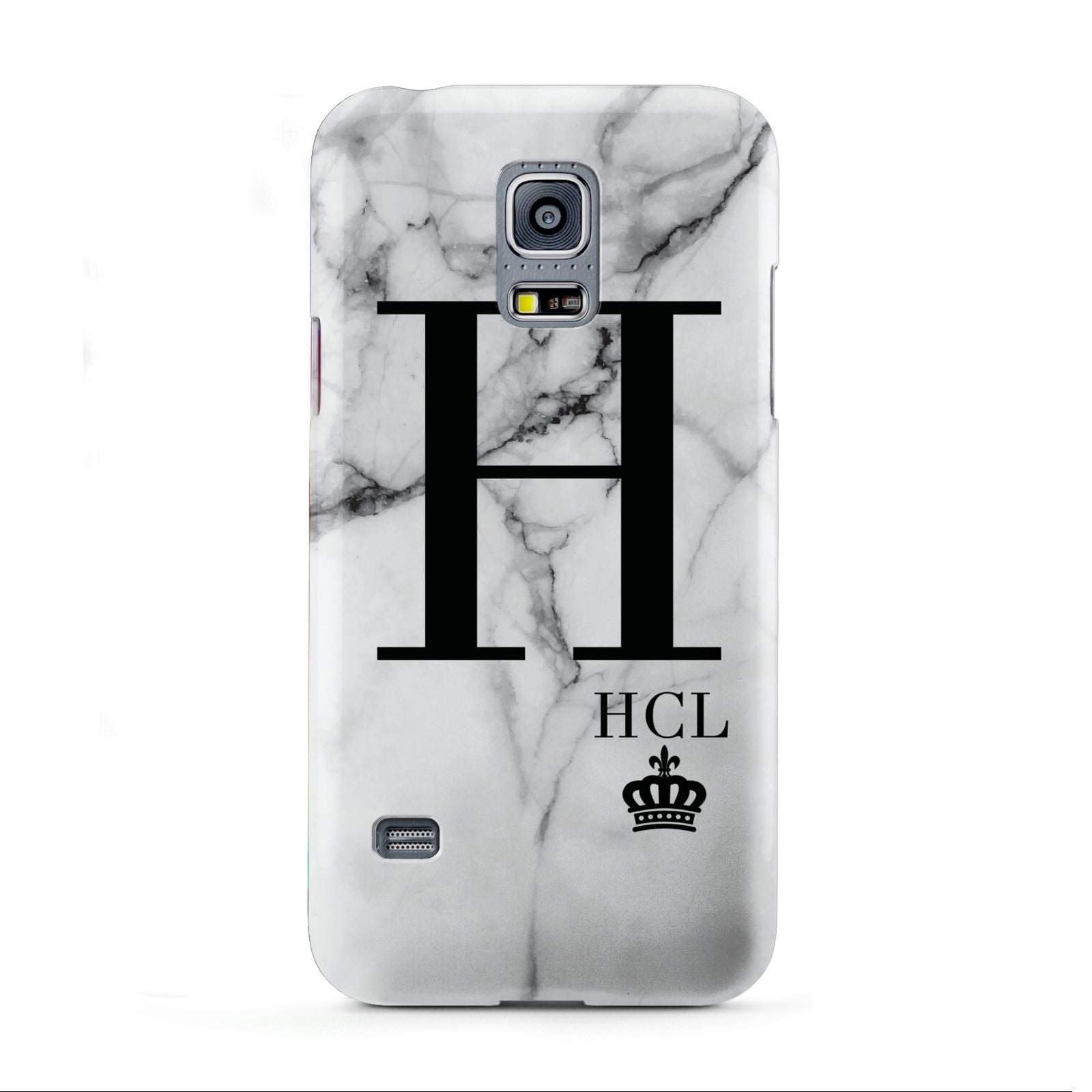 Personalised Marble Big Small Initials Samsung Galaxy S5 Mini Case