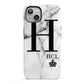 Personalised Marble Big Small Initials iPhone 13 Full Wrap 3D Tough Case