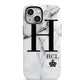 Personalised Marble Big Small Initials iPhone 13 Mini Full Wrap 3D Tough Case