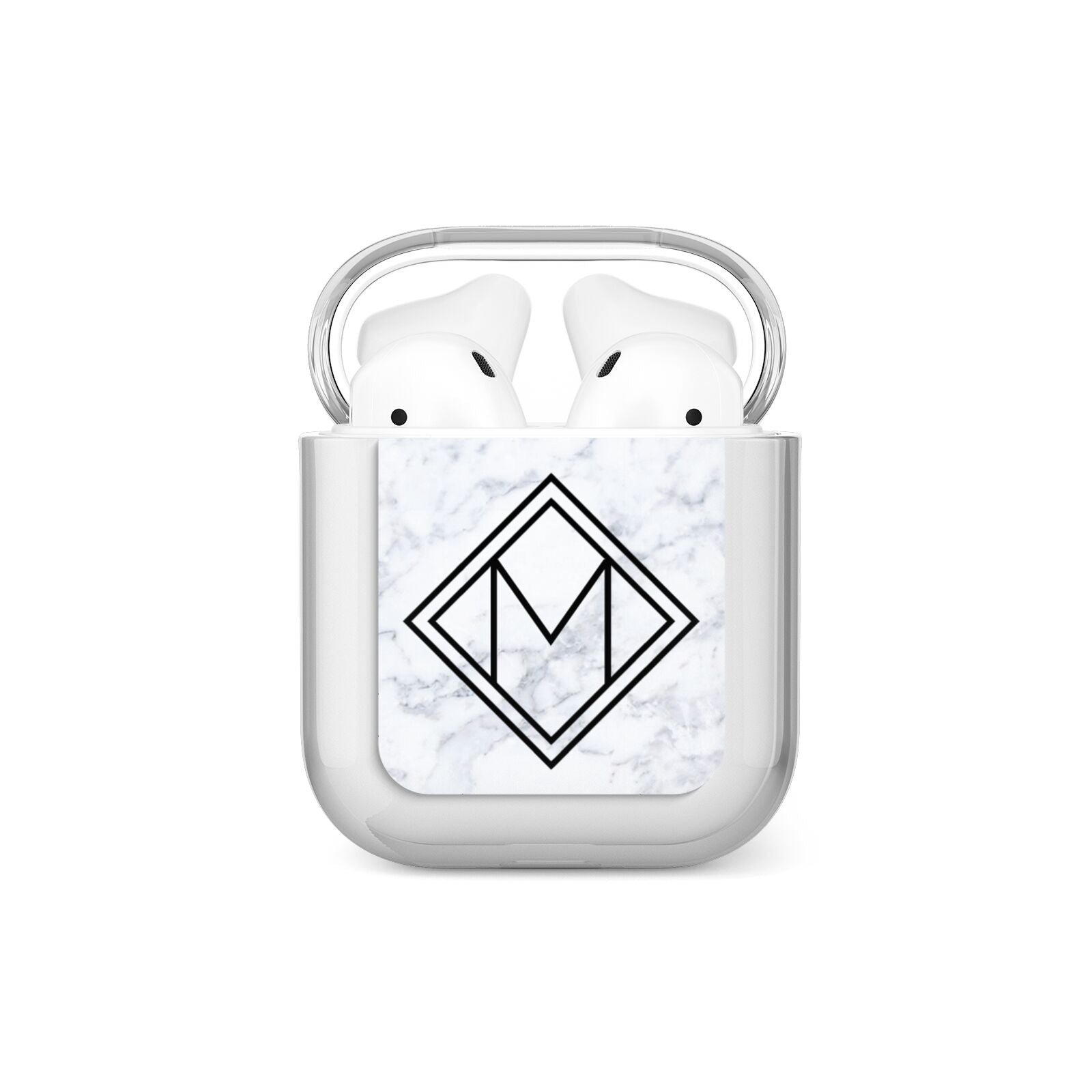 Personalised Marble Customised Initials AirPods Case
