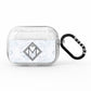 Personalised Marble Customised Initials AirPods Pro Glitter Case