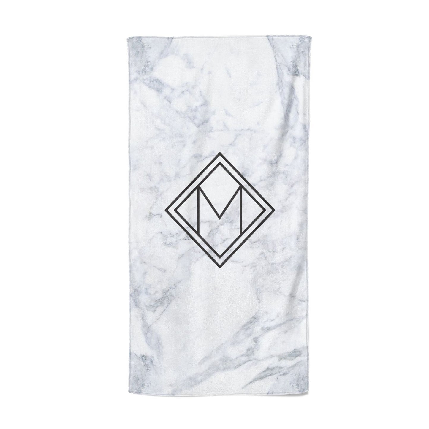 Personalised Marble Customised Initials Beach Towel