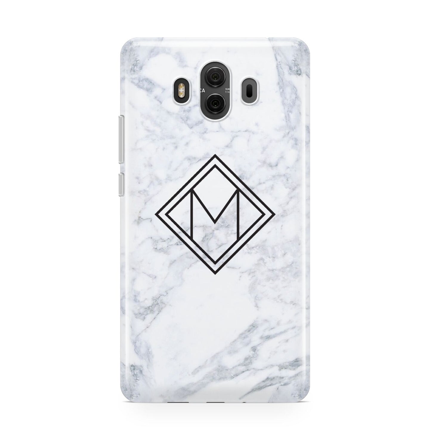 Personalised Marble Customised Initials Huawei Mate 10 Protective Phone Case
