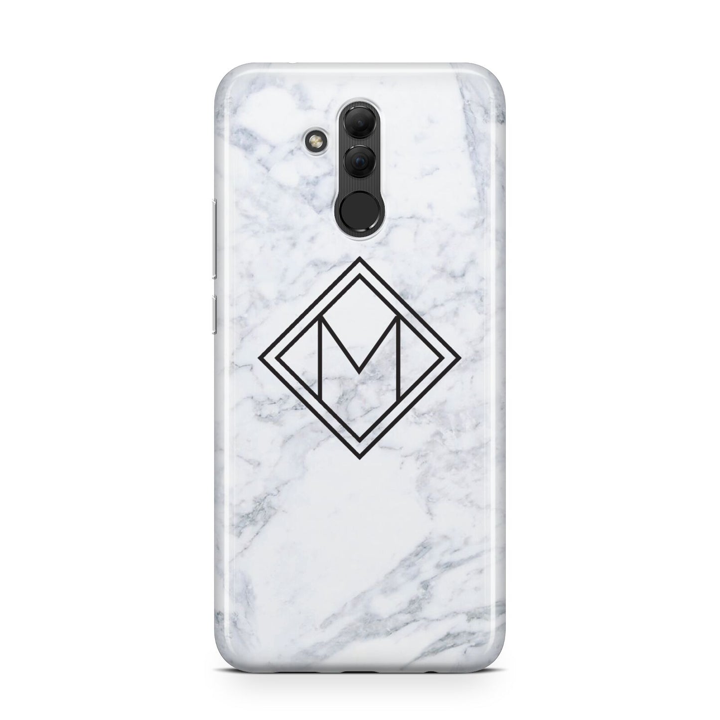 Personalised Marble Customised Initials Huawei Mate 20 Lite