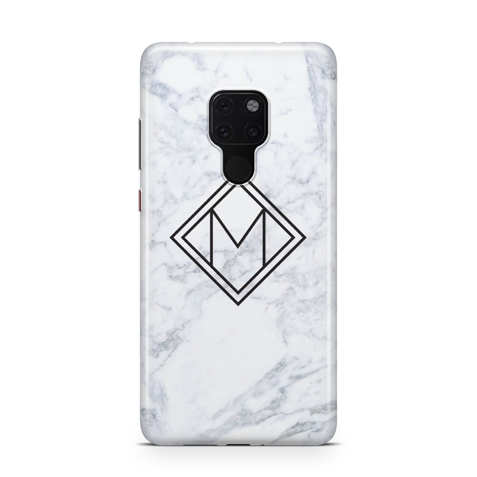 Personalised Marble Customised Initials Huawei Mate 20 Phone Case