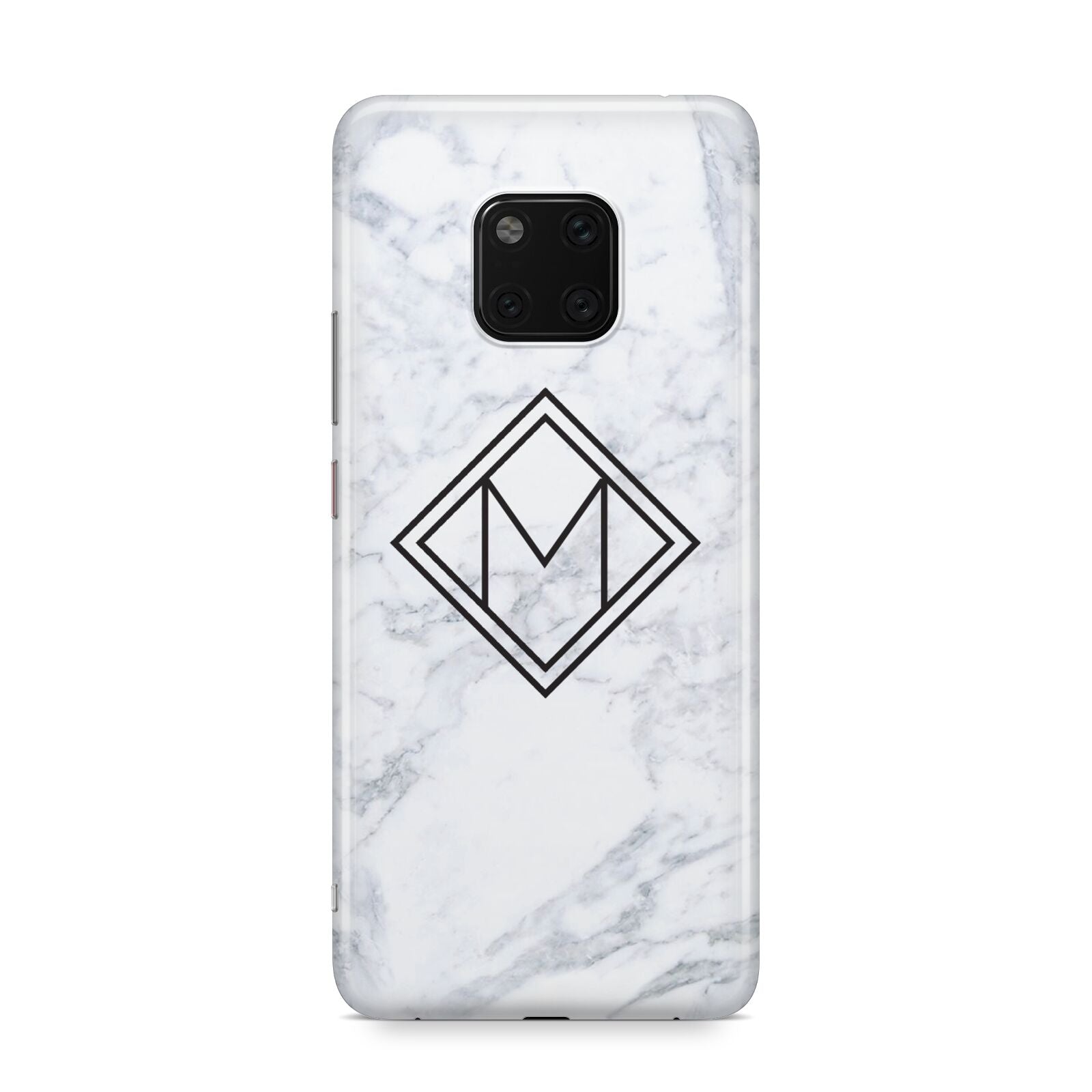 Personalised Marble Customised Initials Huawei Mate 20 Pro Phone Case