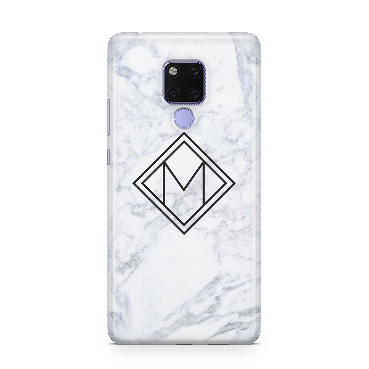Personalised Marble Customised Initials Huawei Mate 20X Phone Case