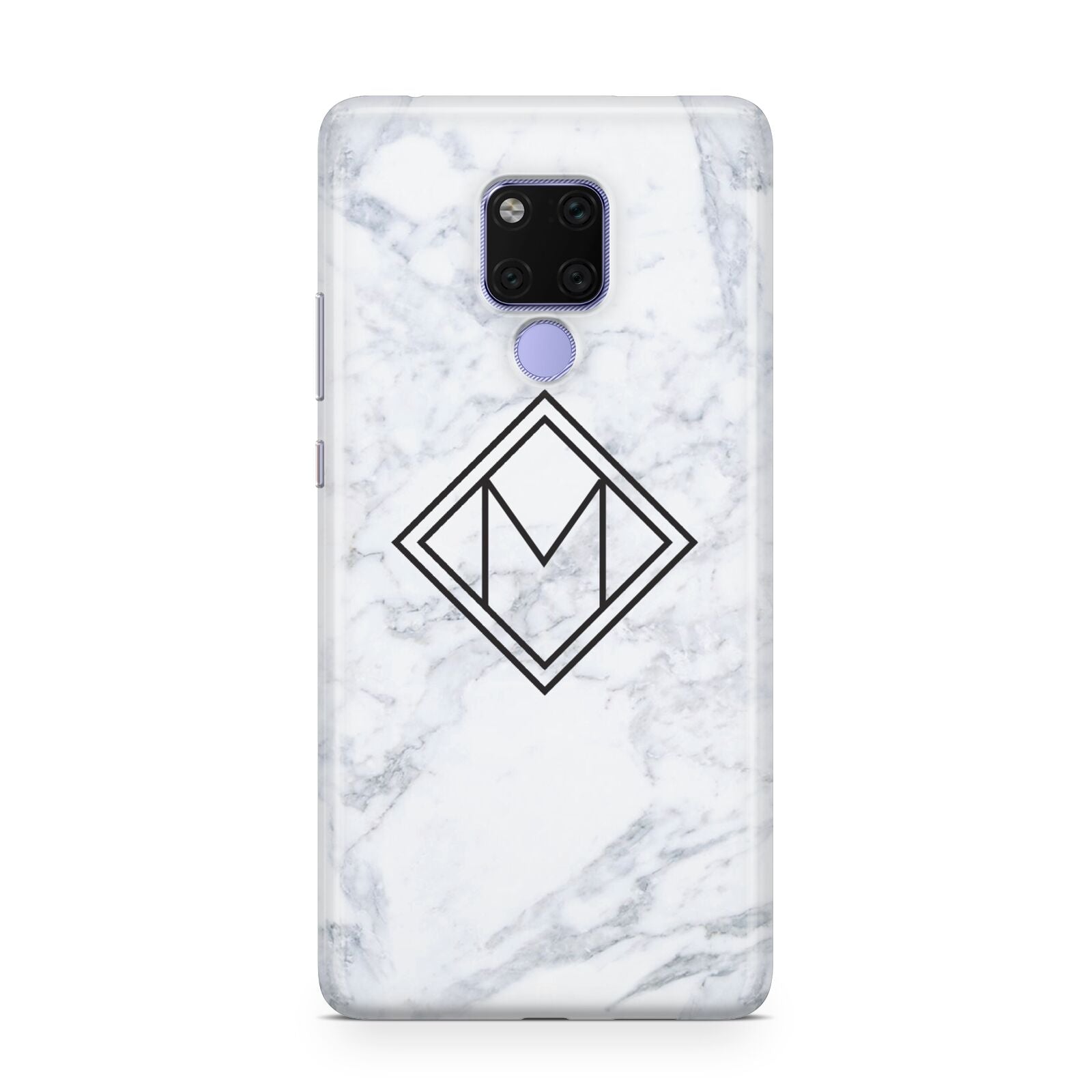 Personalised Marble Customised Initials Huawei Mate 20X Phone Case
