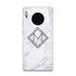 Personalised Marble Customised Initials Huawei Mate 30