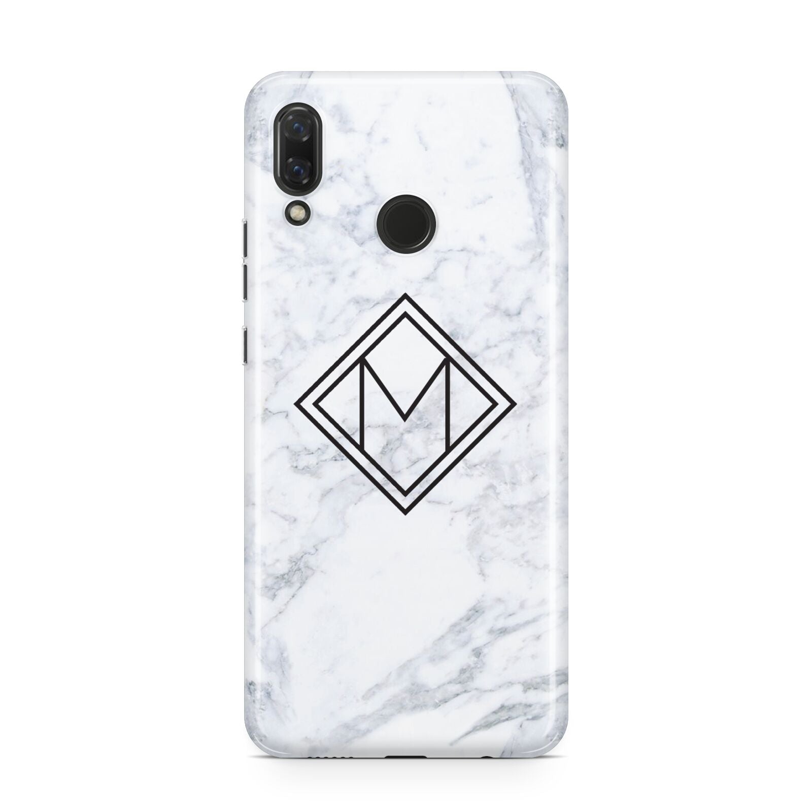 Personalised Marble Customised Initials Huawei Nova 3 Phone Case