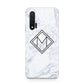 Personalised Marble Customised Initials Huawei Nova 6 Phone Case