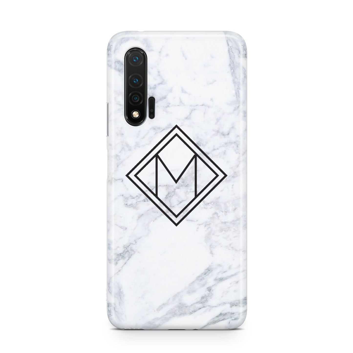 Personalised Marble Customised Initials Huawei Nova 6 Phone Case