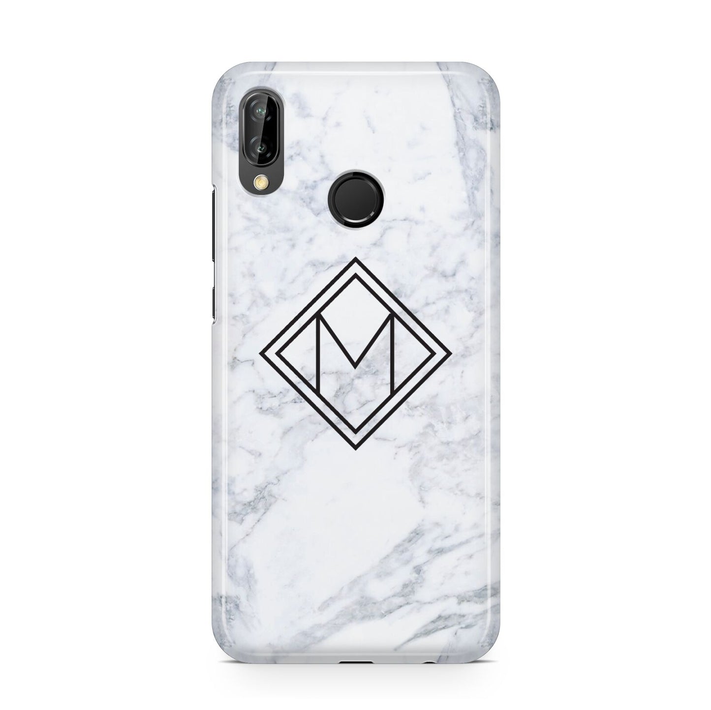 Personalised Marble Customised Initials Huawei P20 Lite Phone Case