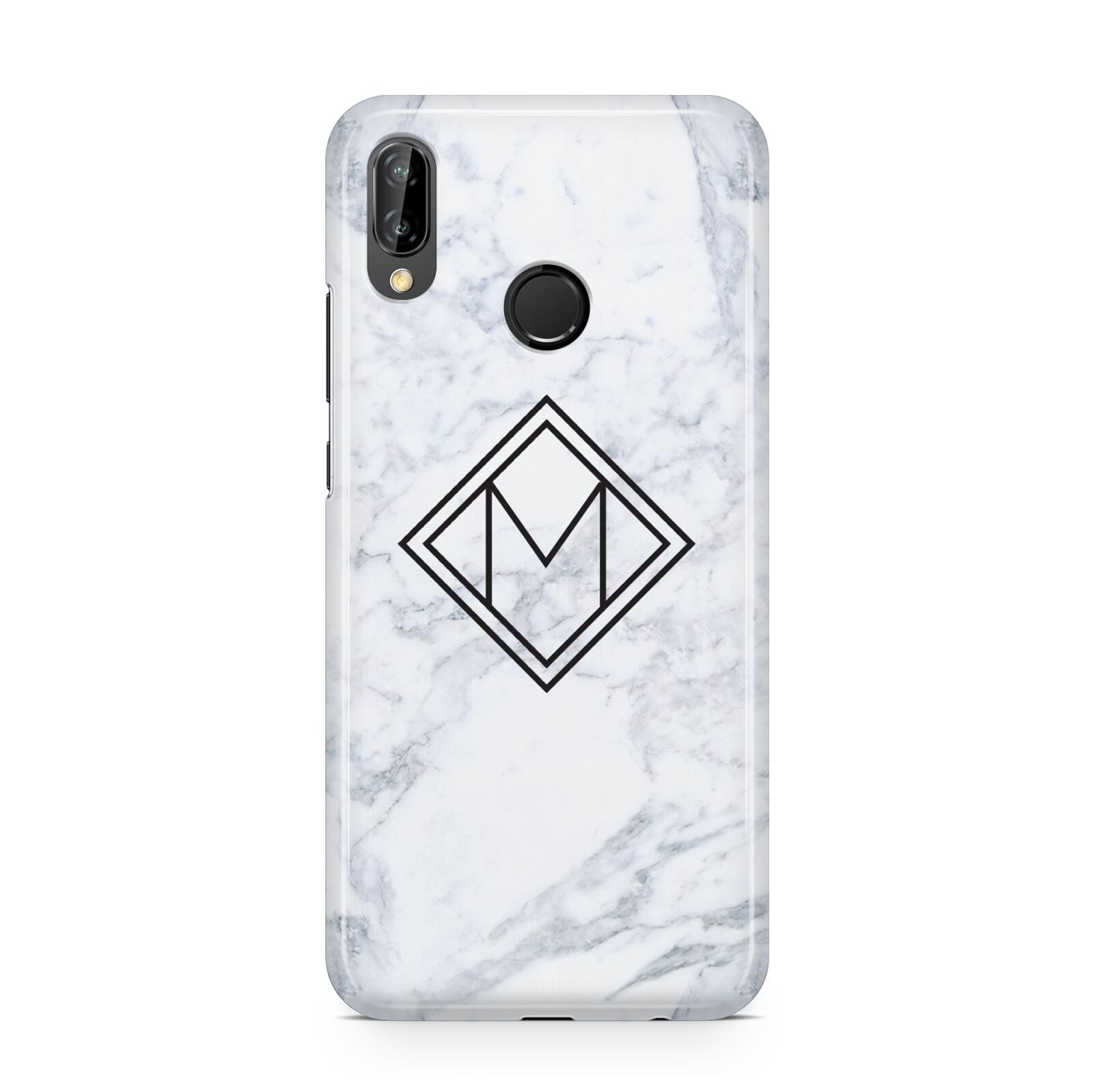 Personalised Marble Customised Initials Huawei P20 Lite Phone Case