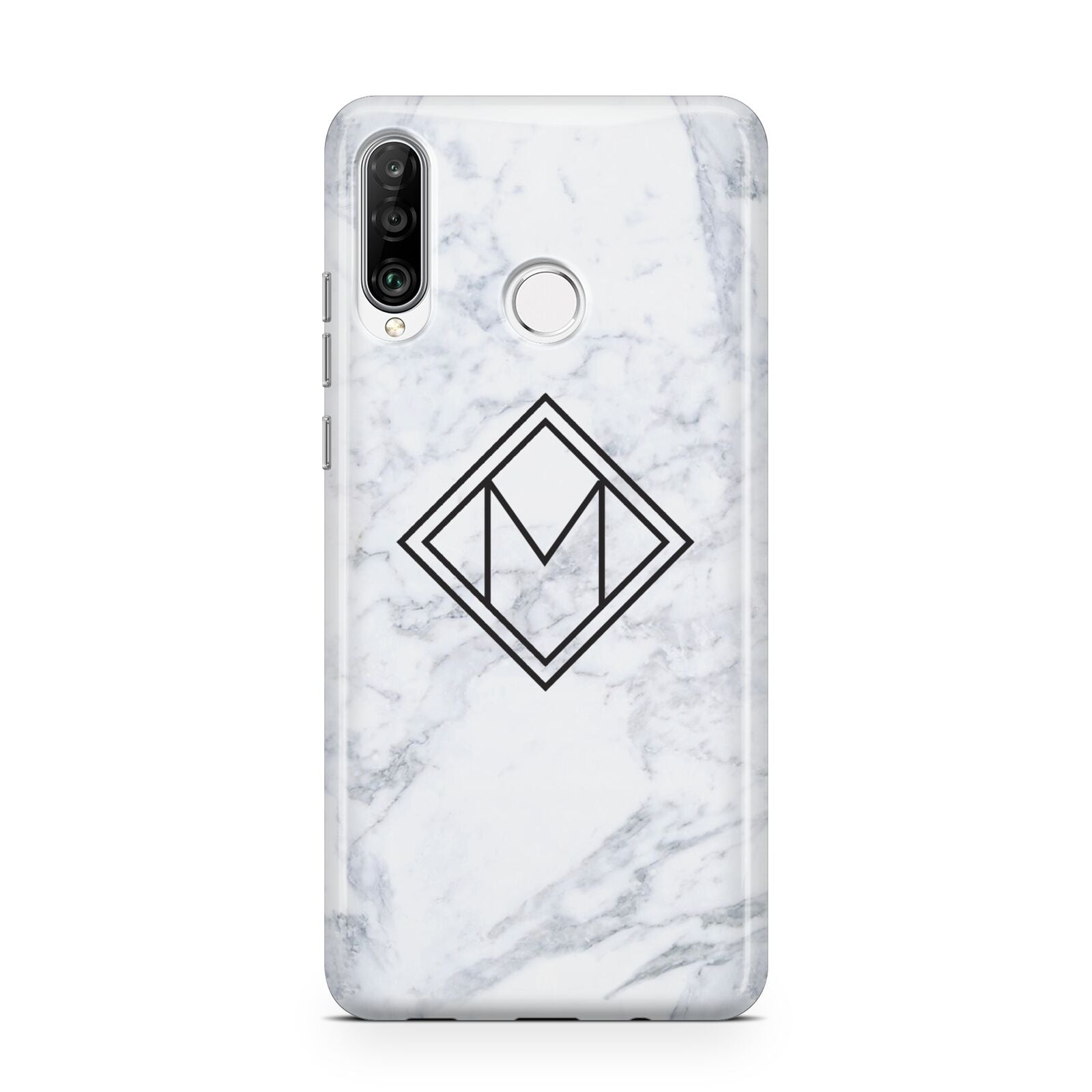 Personalised Marble Customised Initials Huawei P30 Lite Phone Case