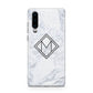 Personalised Marble Customised Initials Huawei P30 Phone Case