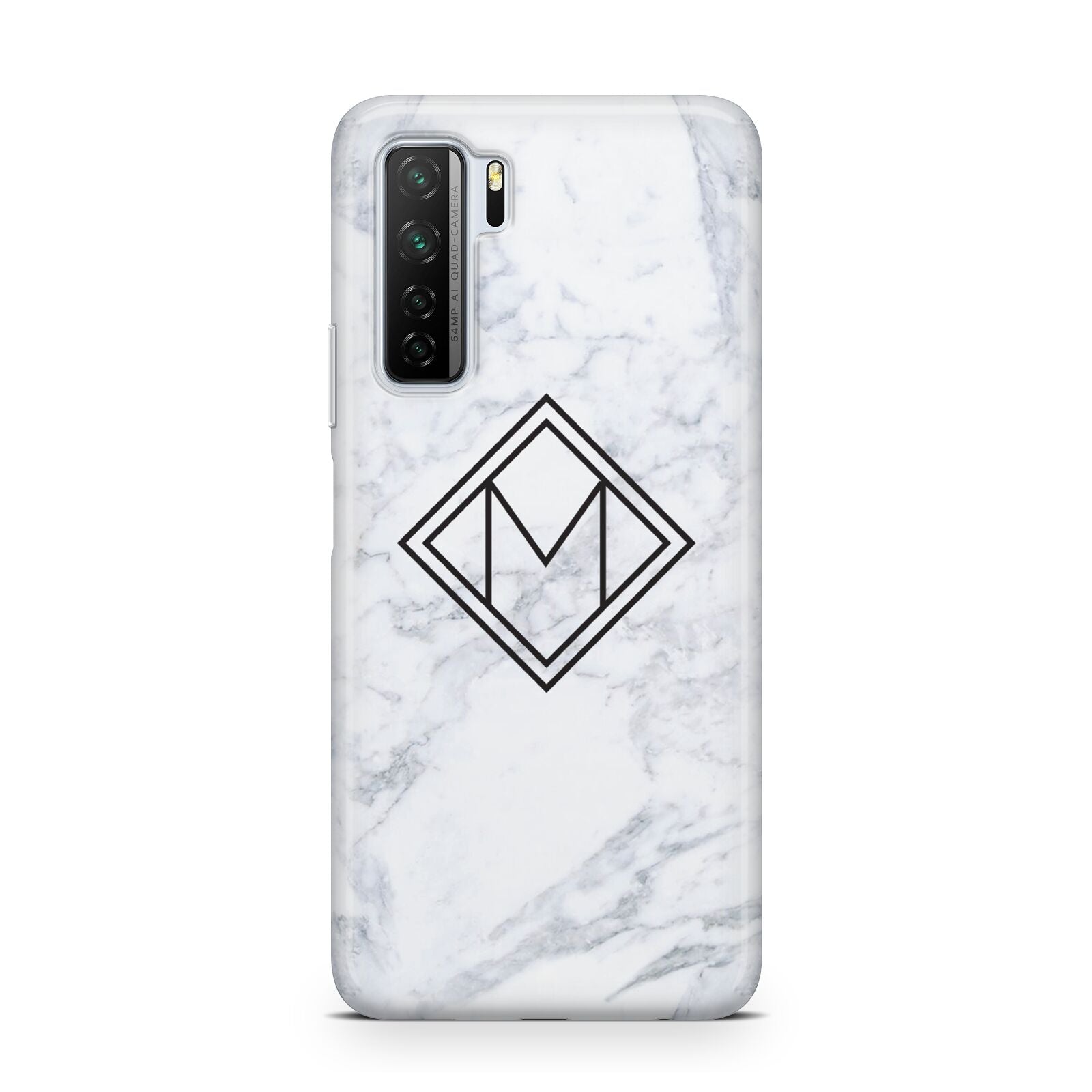 Personalised Marble Customised Initials Huawei P40 Lite 5G Phone Case