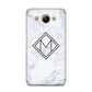 Personalised Marble Customised Initials Huawei Y3 2017