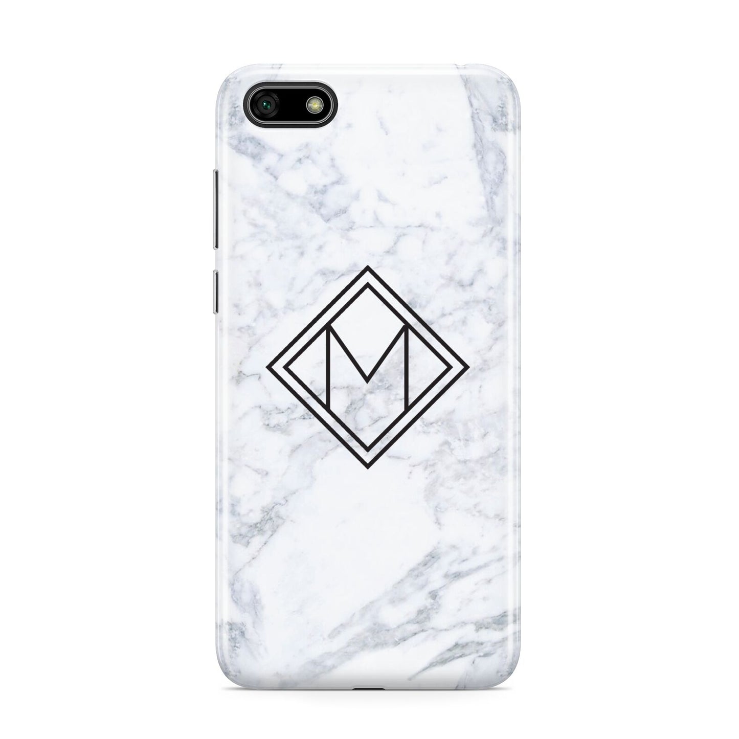 Personalised Marble Customised Initials Huawei Y5 Prime 2018 Phone Case