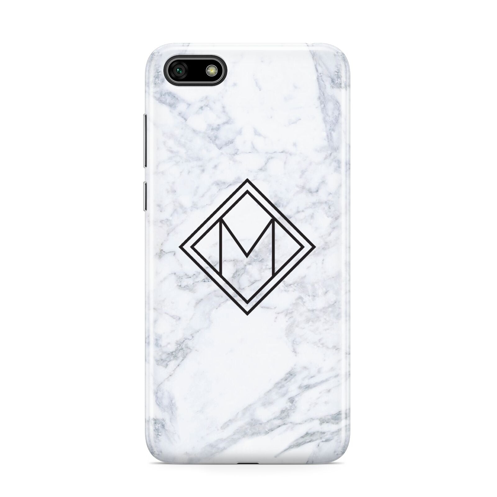 Personalised Marble Customised Initials Huawei Y5 Prime 2018 Phone Case