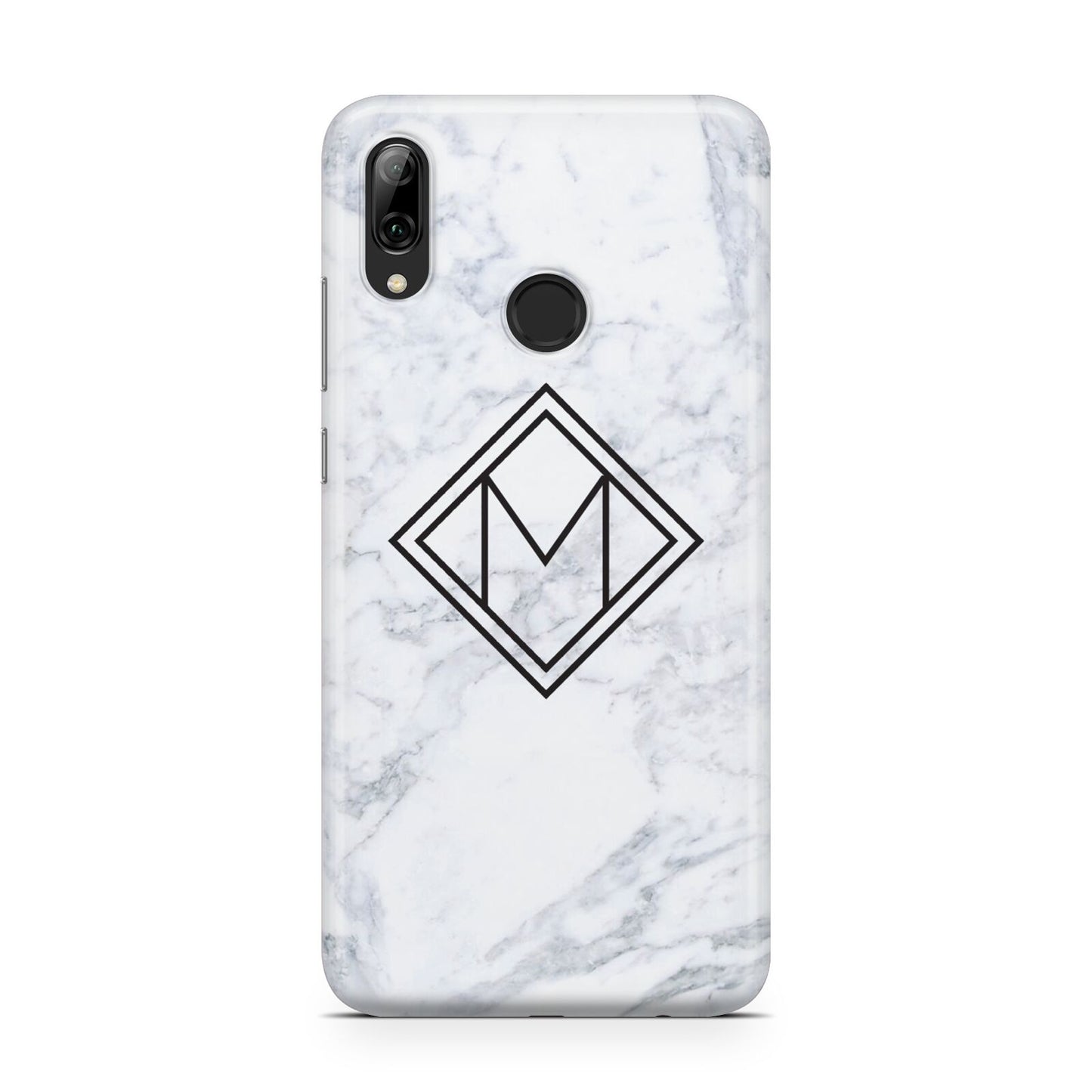 Personalised Marble Customised Initials Huawei Y7 2019