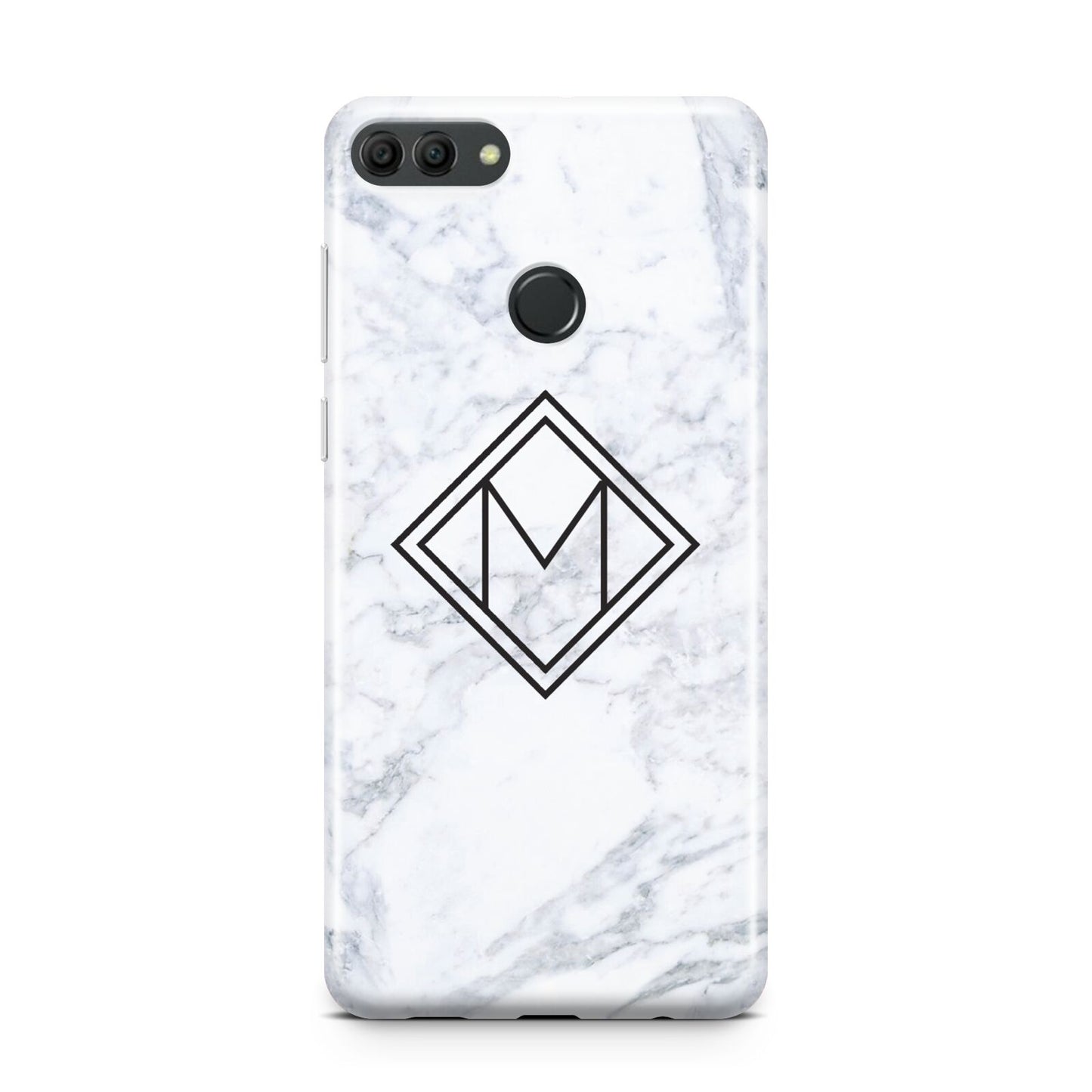 Personalised Marble Customised Initials Huawei Y9 2018