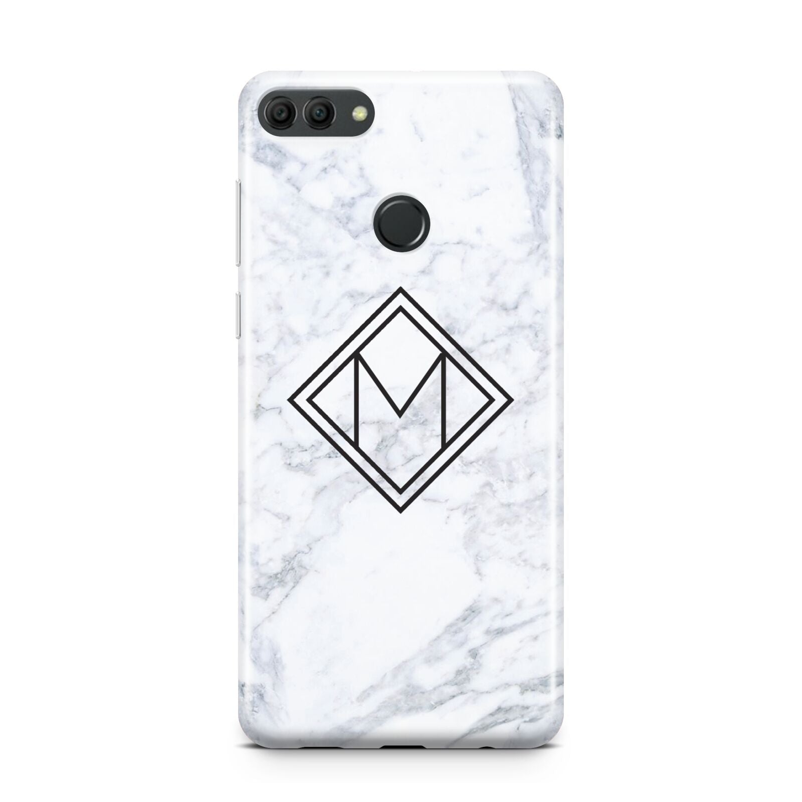 Personalised Marble Customised Initials Huawei Y9 2018