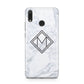 Personalised Marble Customised Initials Huawei Y9 2019
