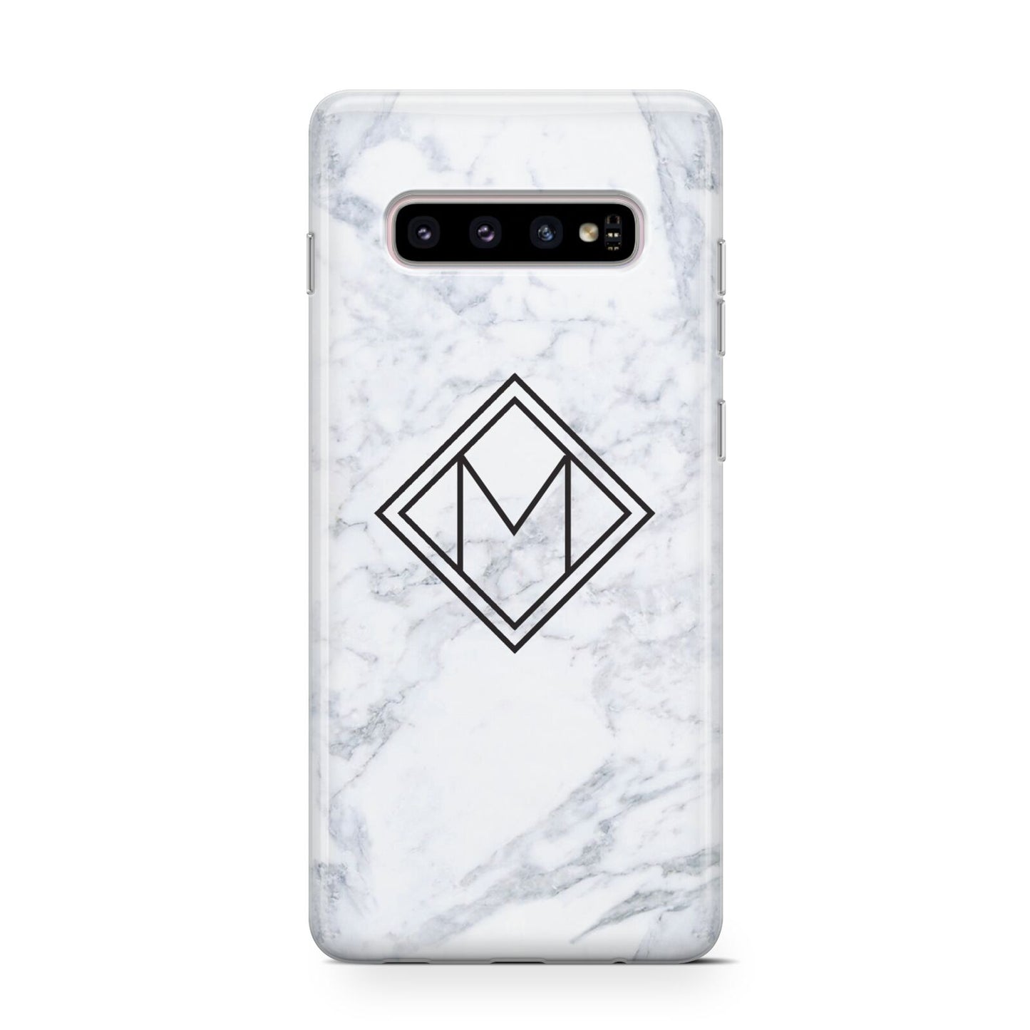 Personalised Marble Customised Initials Protective Samsung Galaxy Case