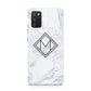 Personalised Marble Customised Initials Samsung A02s Case